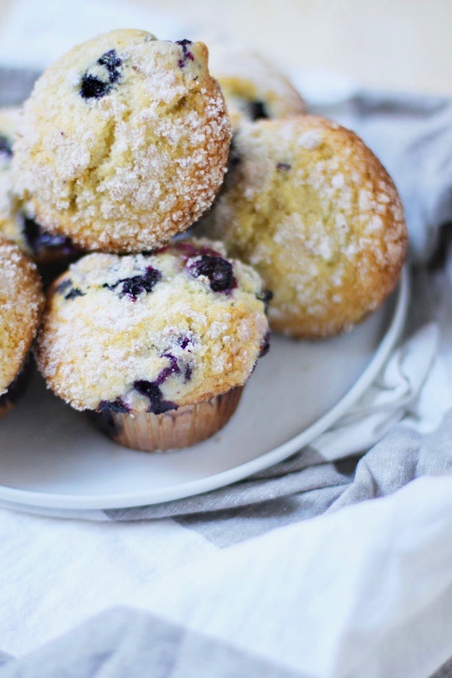blueberry lemon sugar muffins